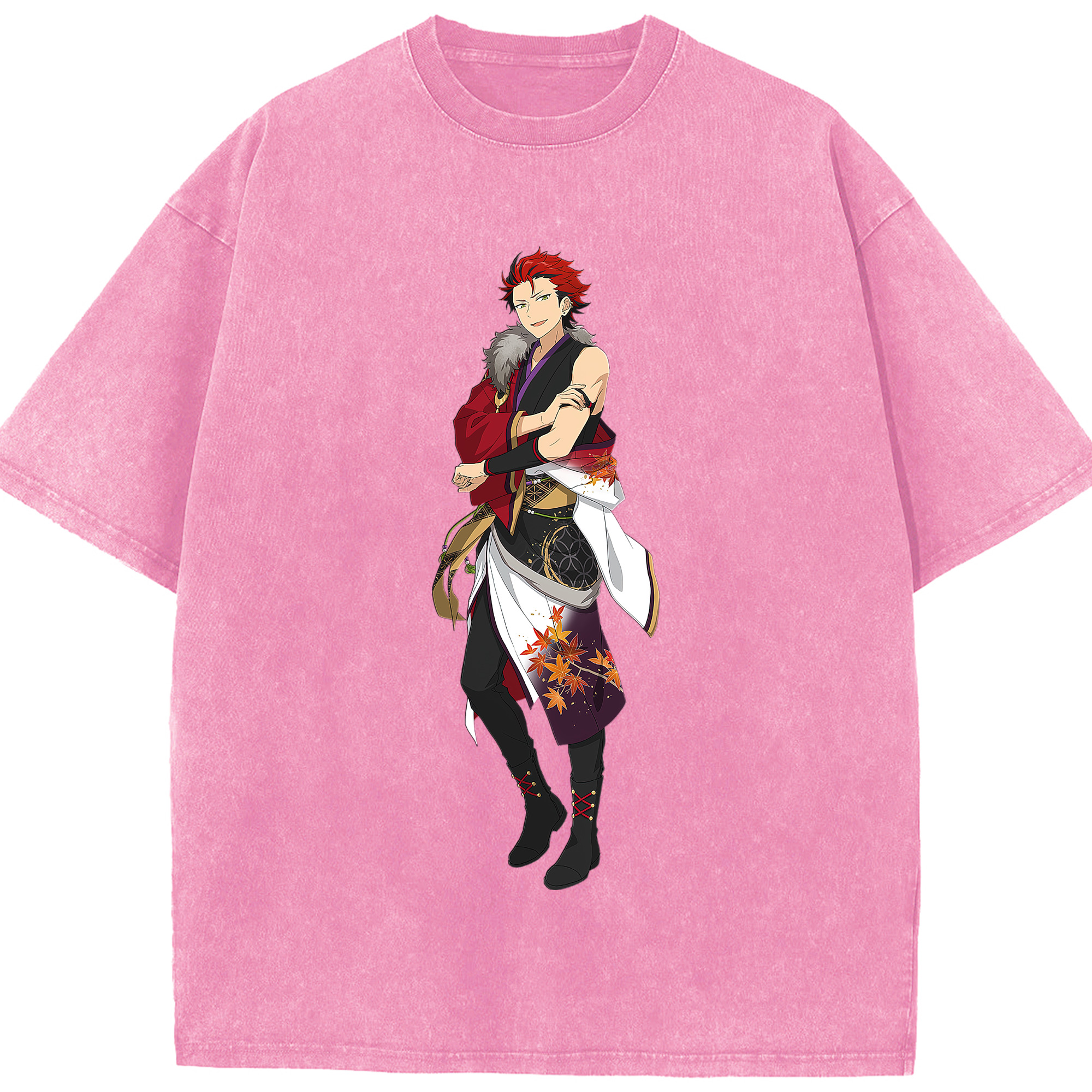 （画像用） あんさんぶるスターズ! Ensemble Stars 綿100% ヴィンテージ風 半袖Tシャツ（フロントプリント）